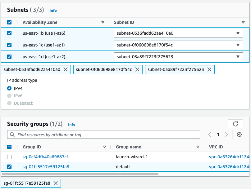 AWS Create endpoint